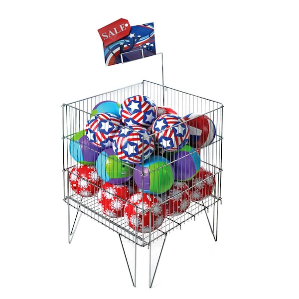 Square Large Stainless Wire Bin